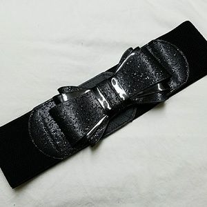 🌺3 for $12🌺 Black Stretchy Bow Belt